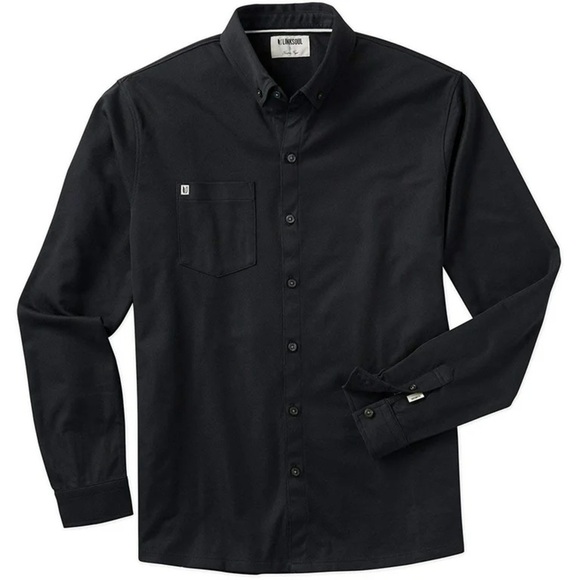 Link Soul Oxford Black button down top - Picture 1 of 4